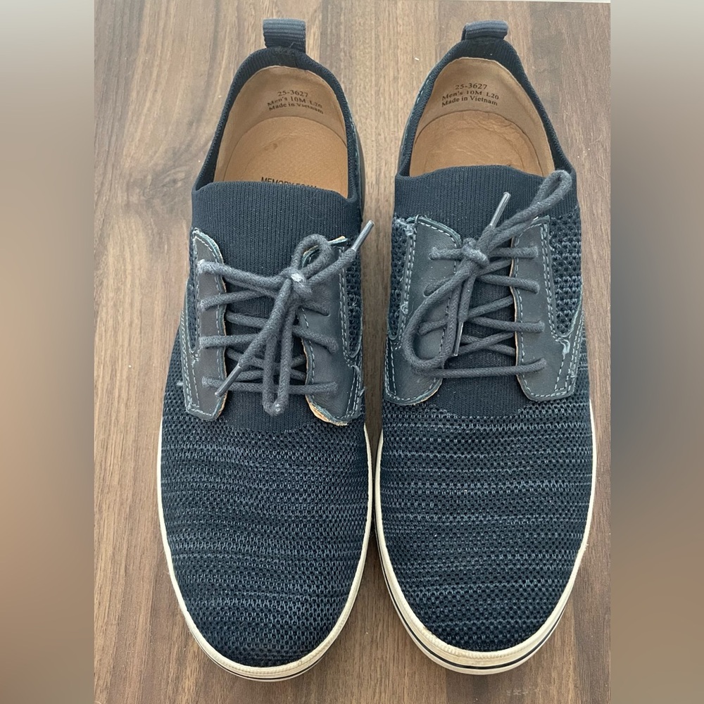 Johnston & Murphy Navy Knit Oxford Sneakers - Men’s 10M